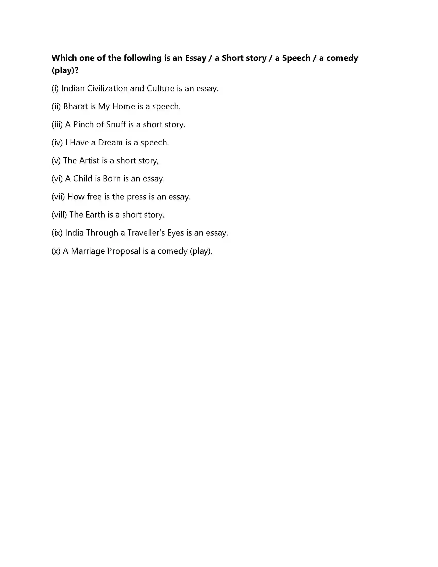 Bihar Board Class 12th An Epitaph An Epitaph  Objective Objective Question 3