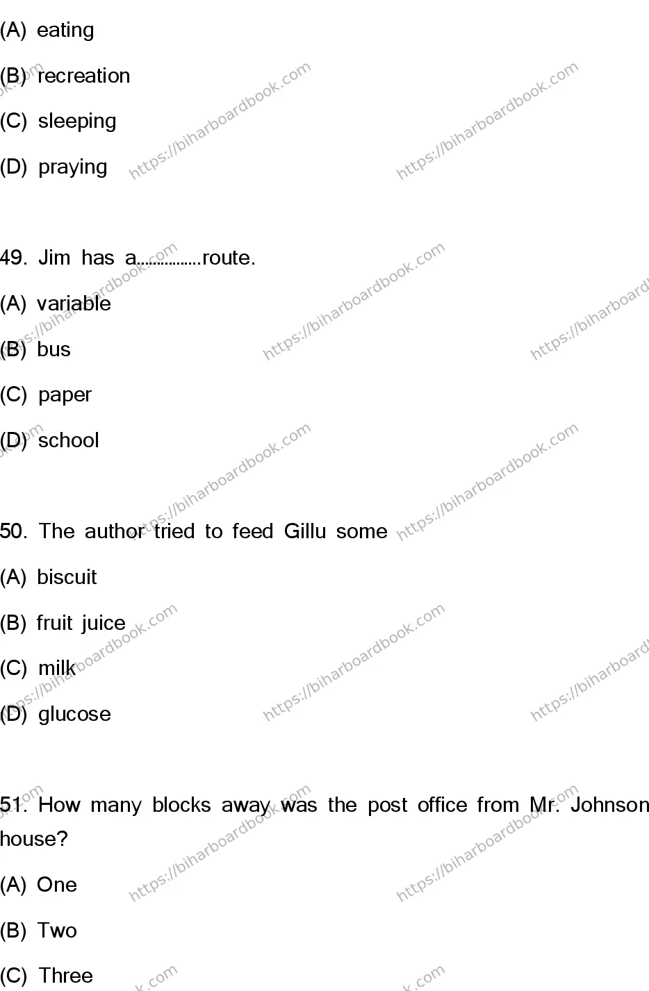 Bihar Board Class 10th 2023 English  113  (SETH)  2023 Previous Year Paper 14