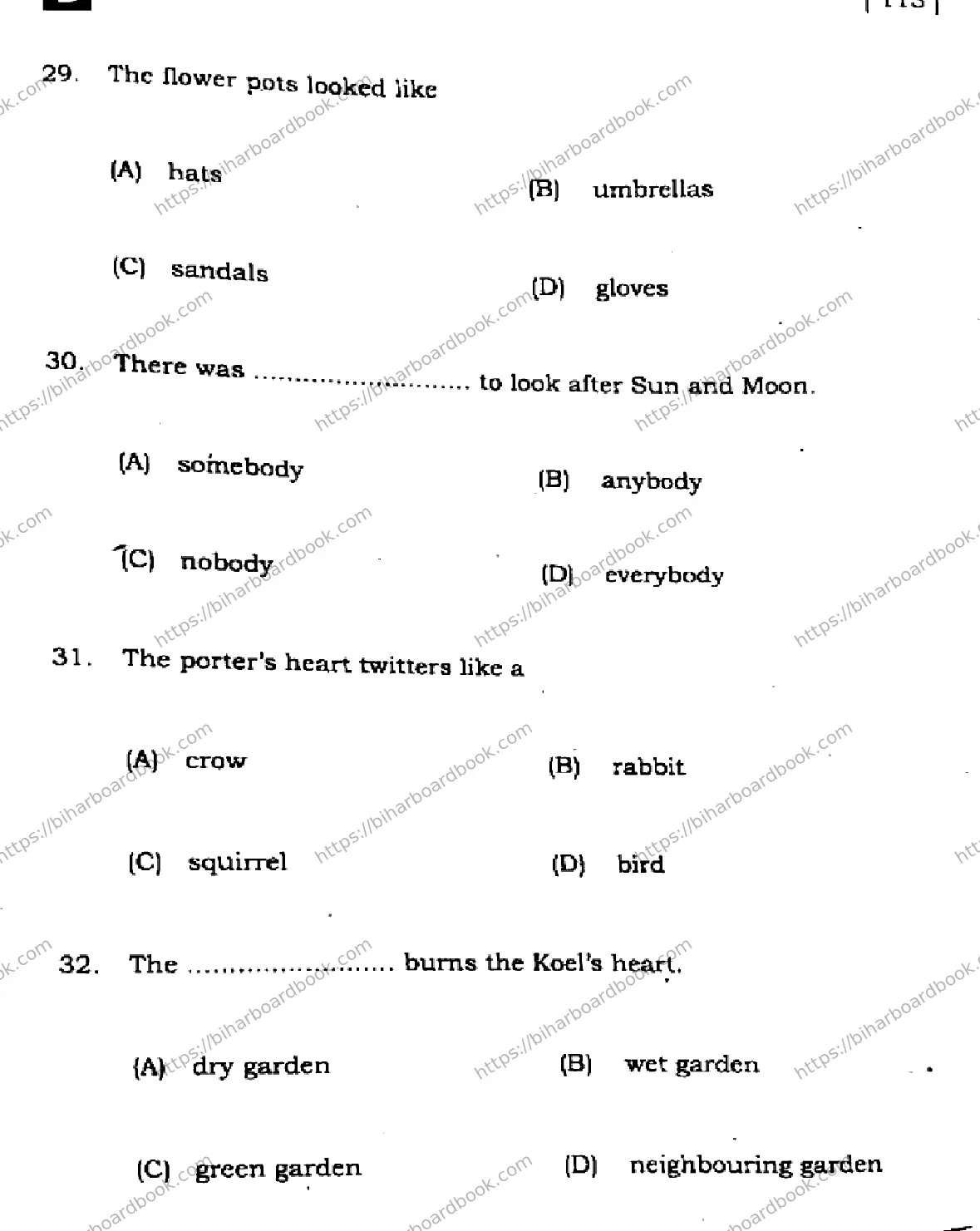 Bihar Board Class 10th 2024 English  113  (SetB)  2024 Previous Year Paper 10