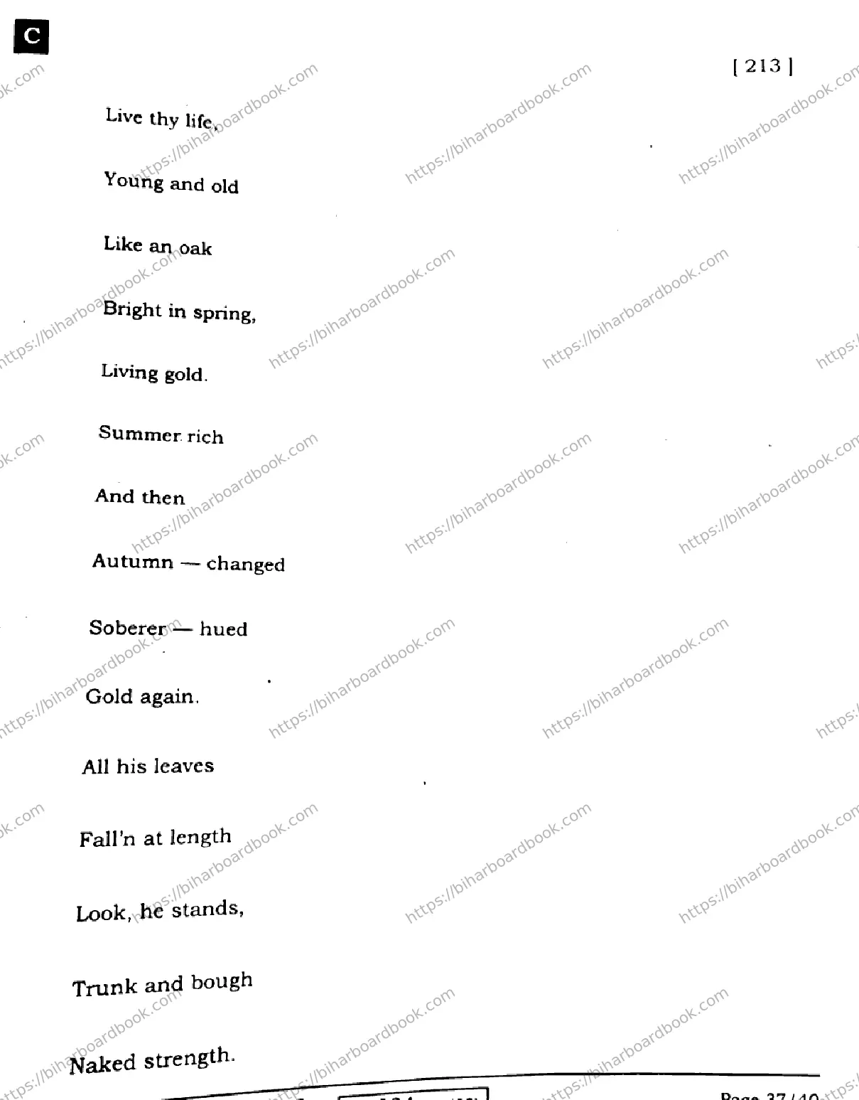 Bihar Board Class 10th 2022 English 2022 Previous Year Paper 37