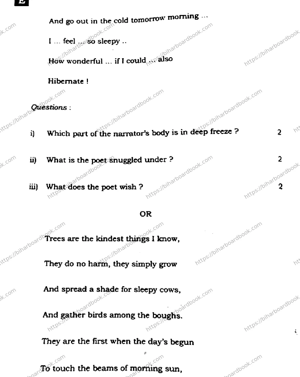 Bihar Board Class 10th 2024 English  213  (SetE)  2024 Previous Year Paper 35