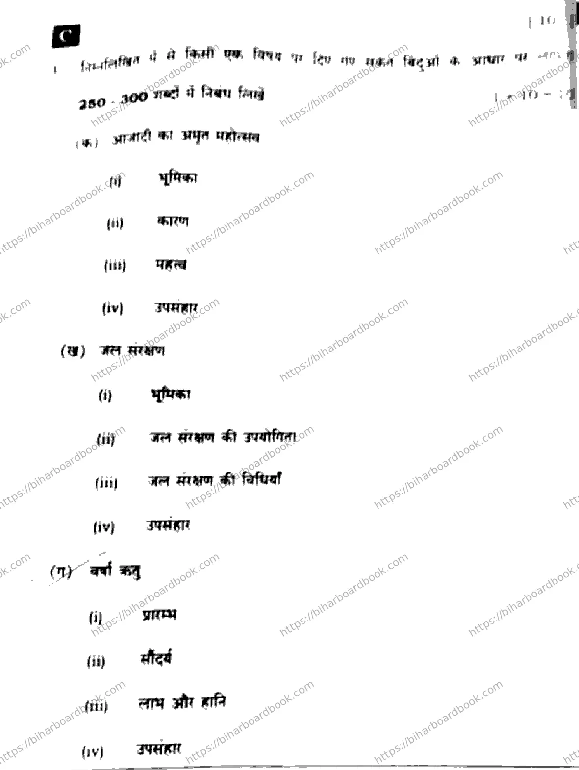 Bihar Board Class 10th 2025 Hindi (MT)  101  SetC  2025 Previous Year Paper 22