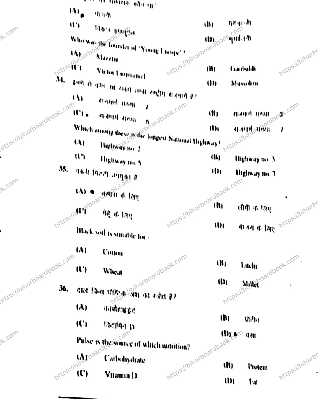 Bihar Board Class 10th 2019 Social Science  211F  2019 Previous Year Paper 10