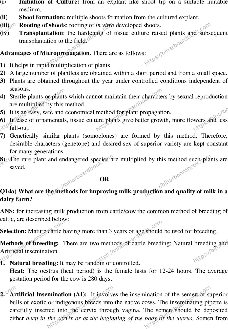 Bihar Board Class 12th 2016 Biology  2016 Previous Year Paper 12