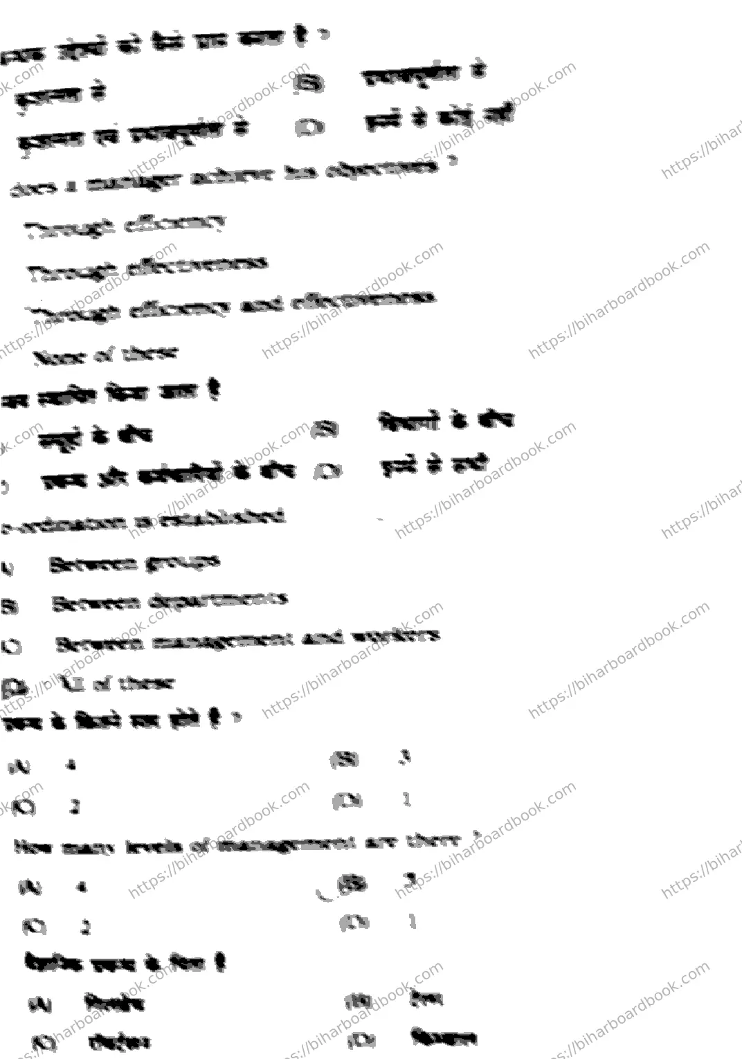 Bihar Board Class 12th 2024 Business Studies  217  (SetE) Previous Year Paper 7