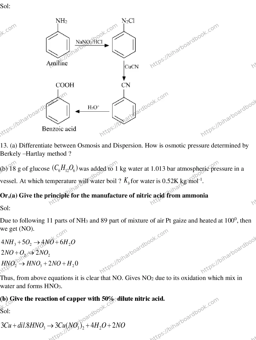 Bihar Board Class 12th 2016 Chemistry  2016 Previous Year Paper 12