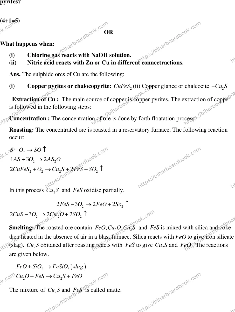 Bihar Board Class 12th 2018 Chemistry  2018 Previous Year Paper 18