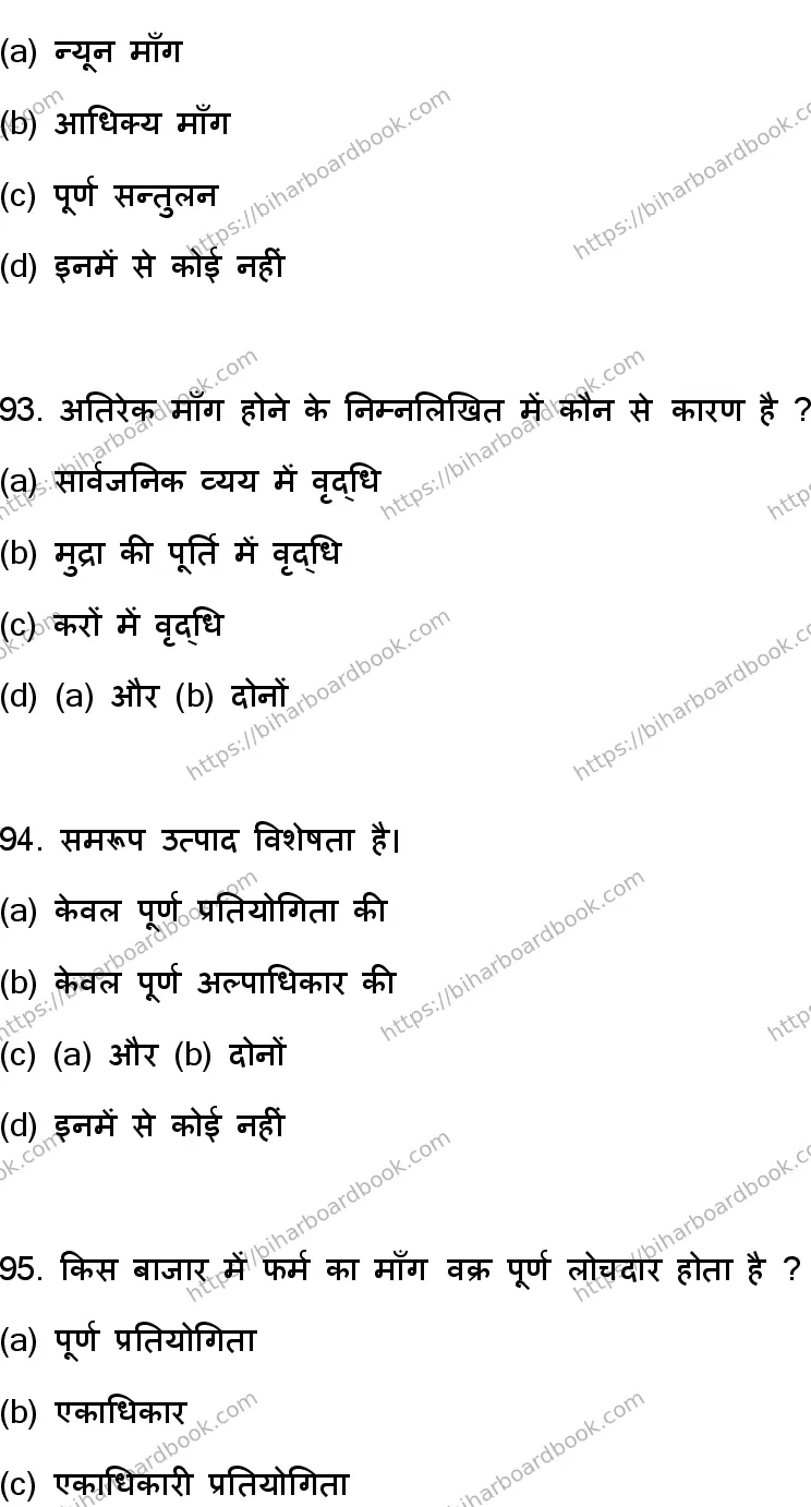 Bihar Board Class 12th 2023 Economics Previous Year Paper 25