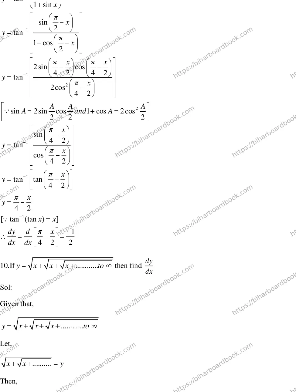 Bihar Board Class 12th 2018 Mathematics  2018 Previous Year Paper 22