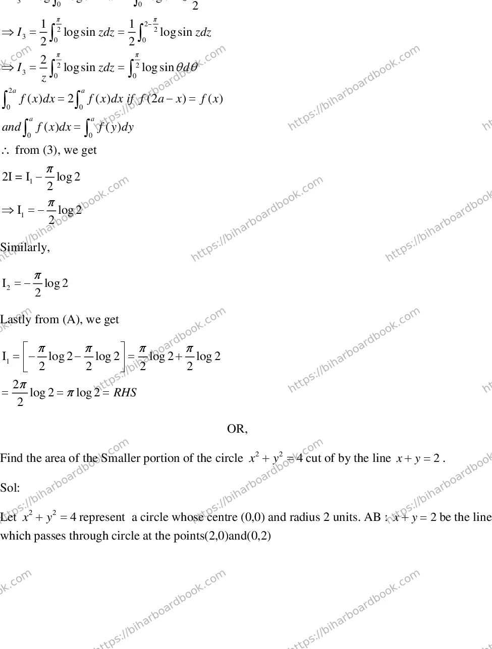 Bihar Board Class 12th 2018 Mathematics  2018 Previous Year Paper 35