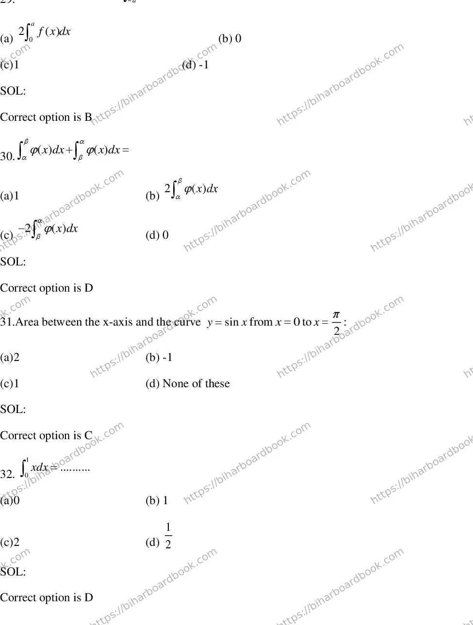 Bihar Board Class 12th 2018 Mathematics  2018 Previous Year Paper 9