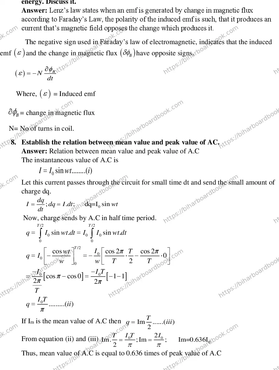 Bihar Board Class 12th 2019 Mathematics  2019 Previous Year Paper 8