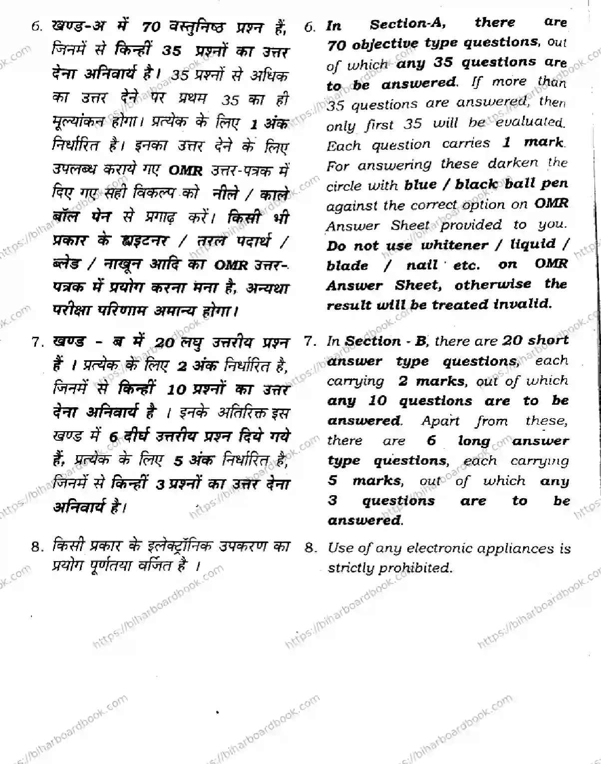 Bihar Board Class 12th 2023 Physics 2023 Previous Year Paper 2