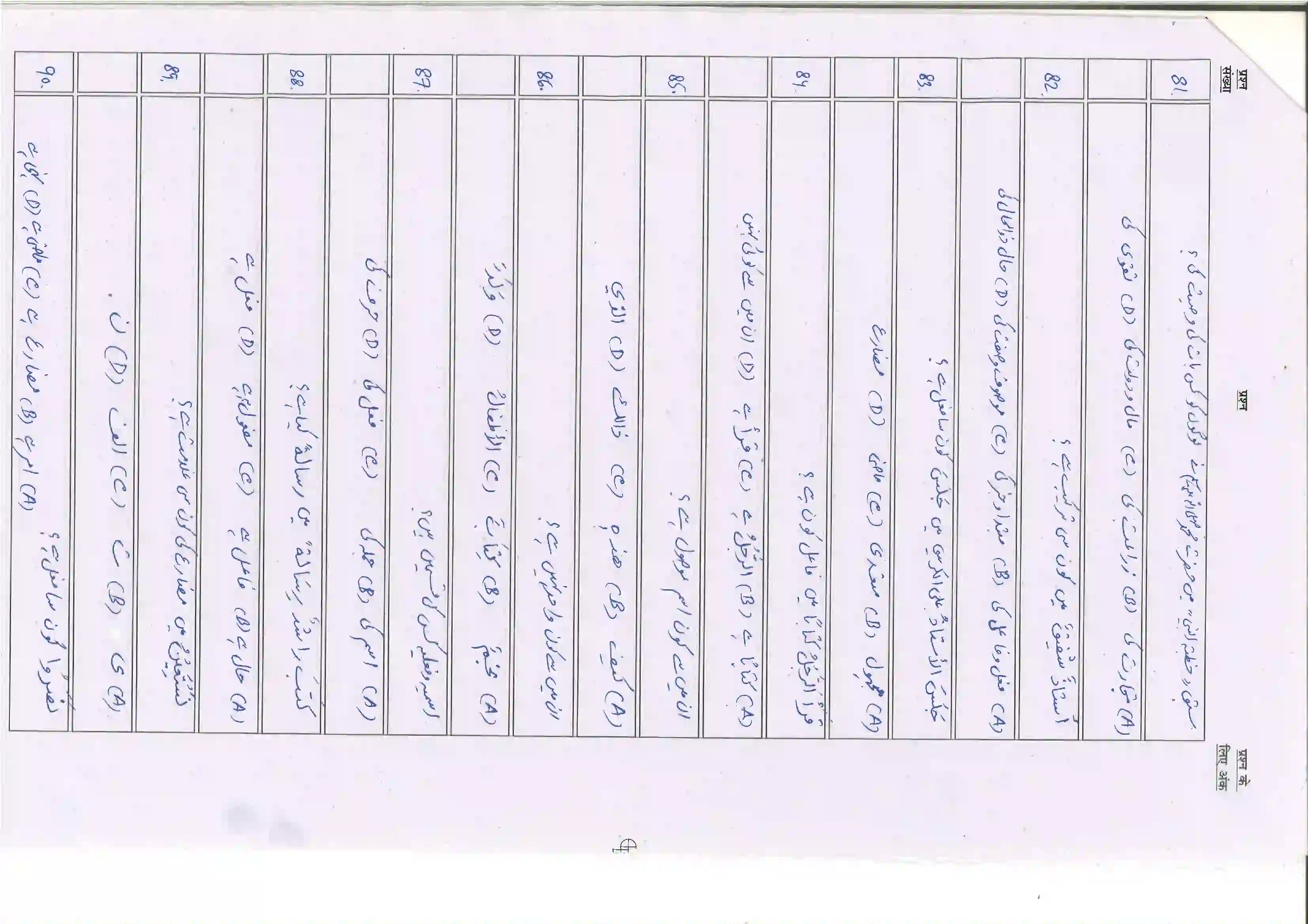 Bihar Board Class 10th 2025 Arabic (123) Sample Paper 11
