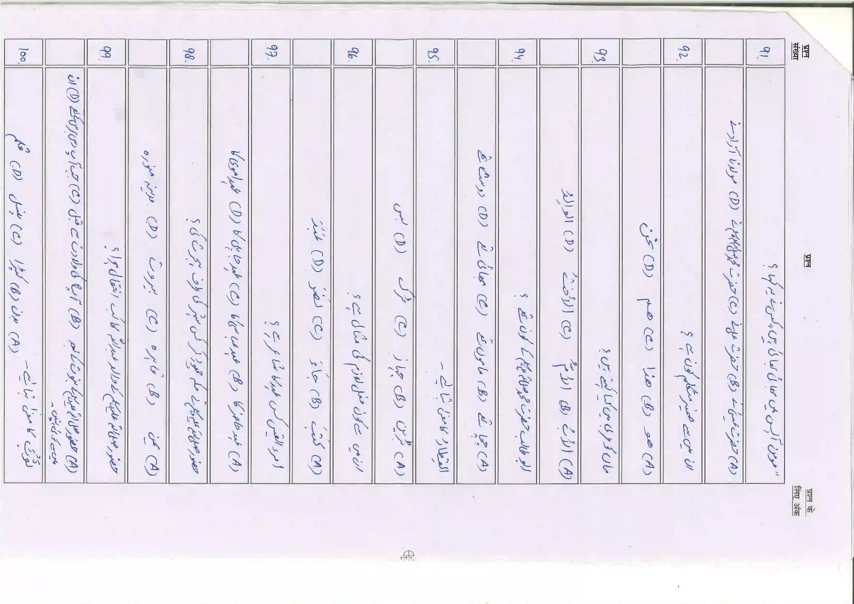 Bihar Board Class 10th 2025 Arabic (123) Sample Paper 12