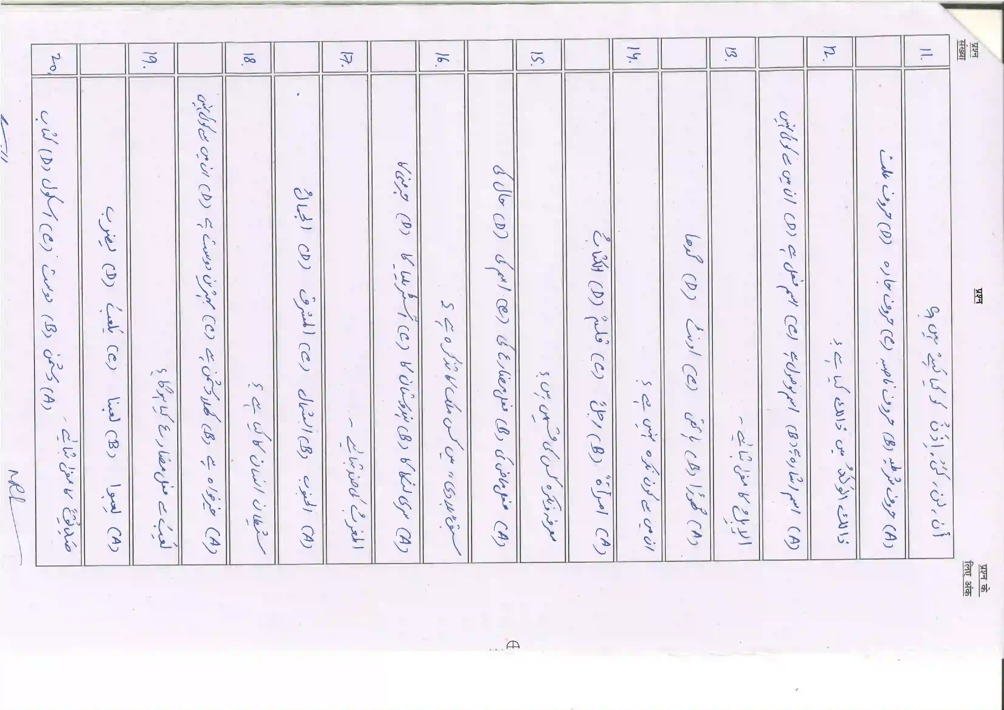 Bihar Board Class 10th 2025 Arabic (123) Sample Paper 4
