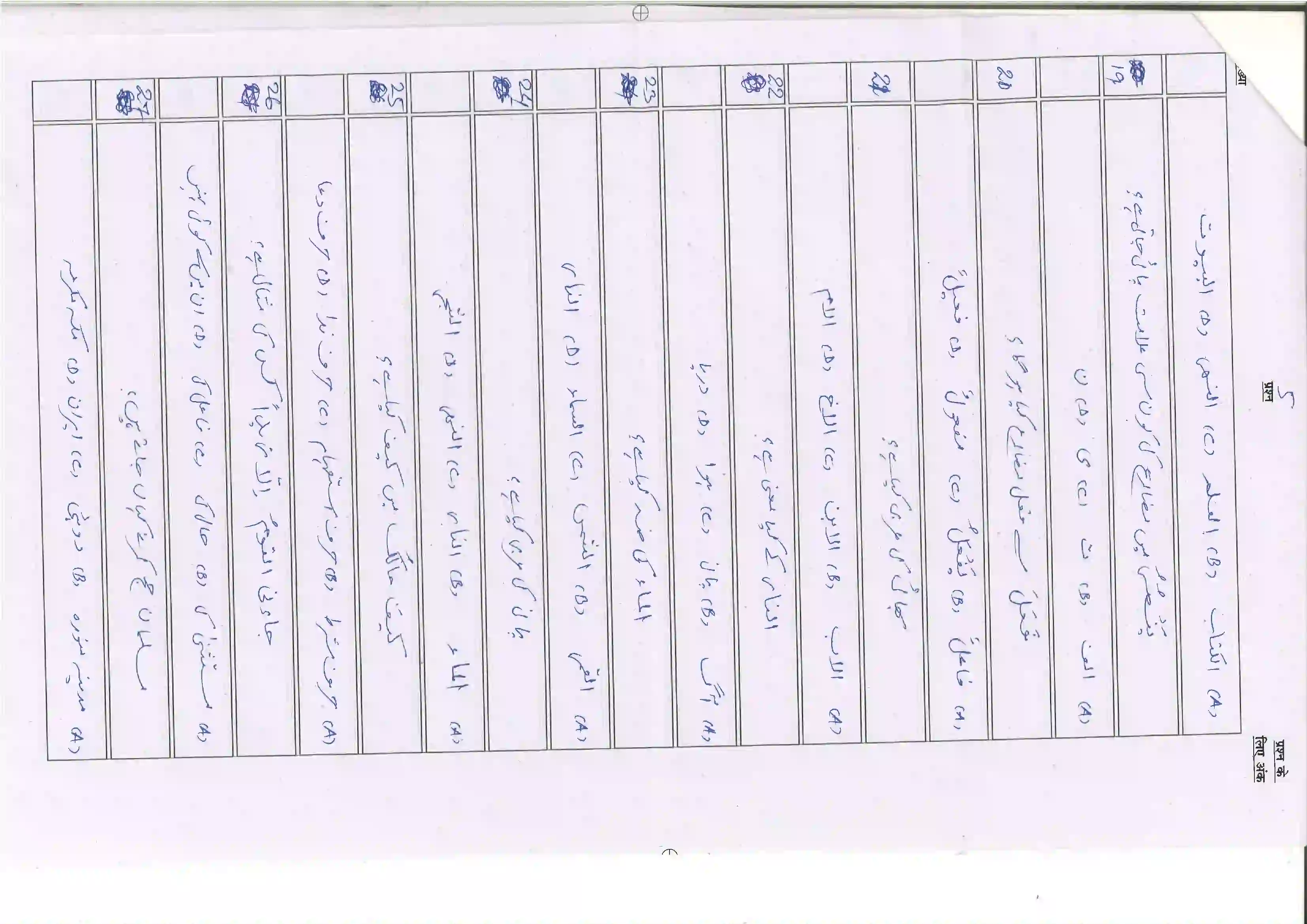 Bihar Board Class 10th 2025 Arabic (Sil) (107) Sample Paper 5