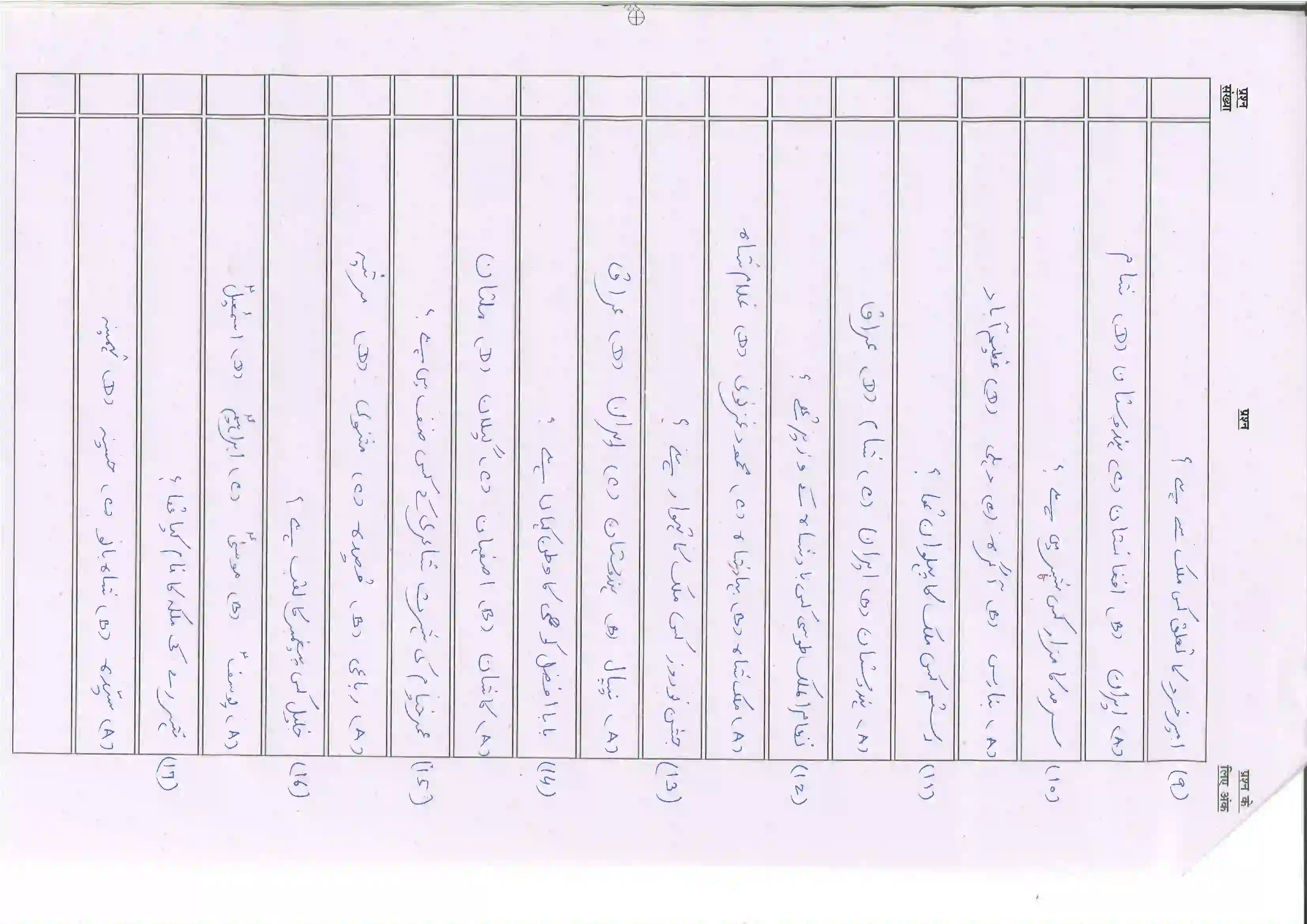 Bihar Board Class 10th 2025 Persian (121) Sample Paper 4