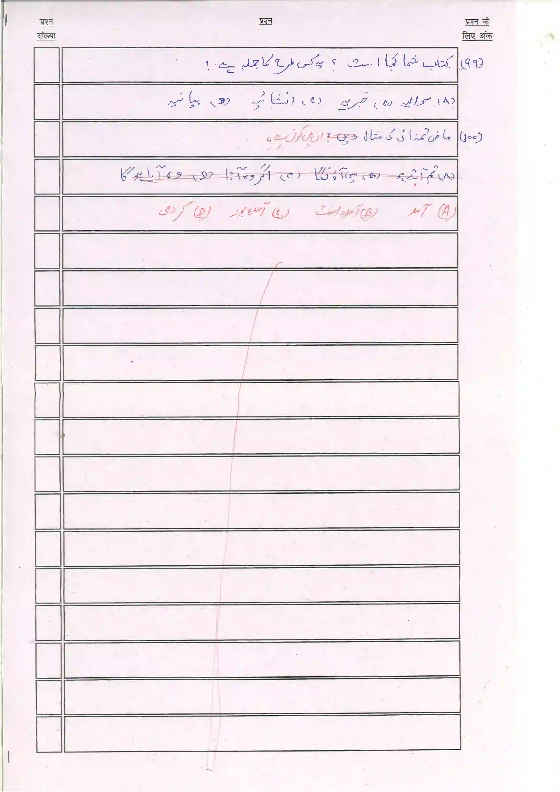 Bihar Board Class 10th 2024 Persian Sample Paper 14