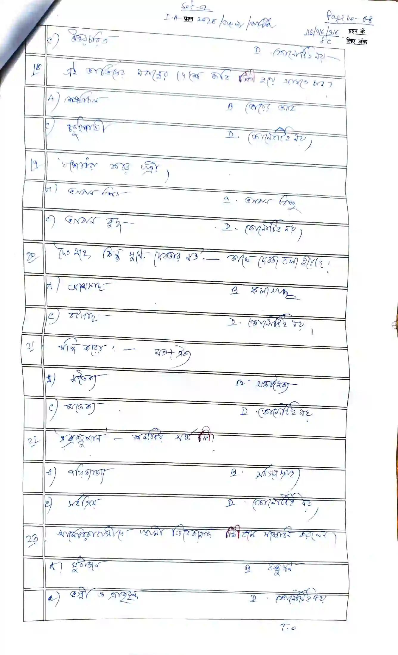 Bihar Board Class 12th 2026 Bangla Sample Paper 8