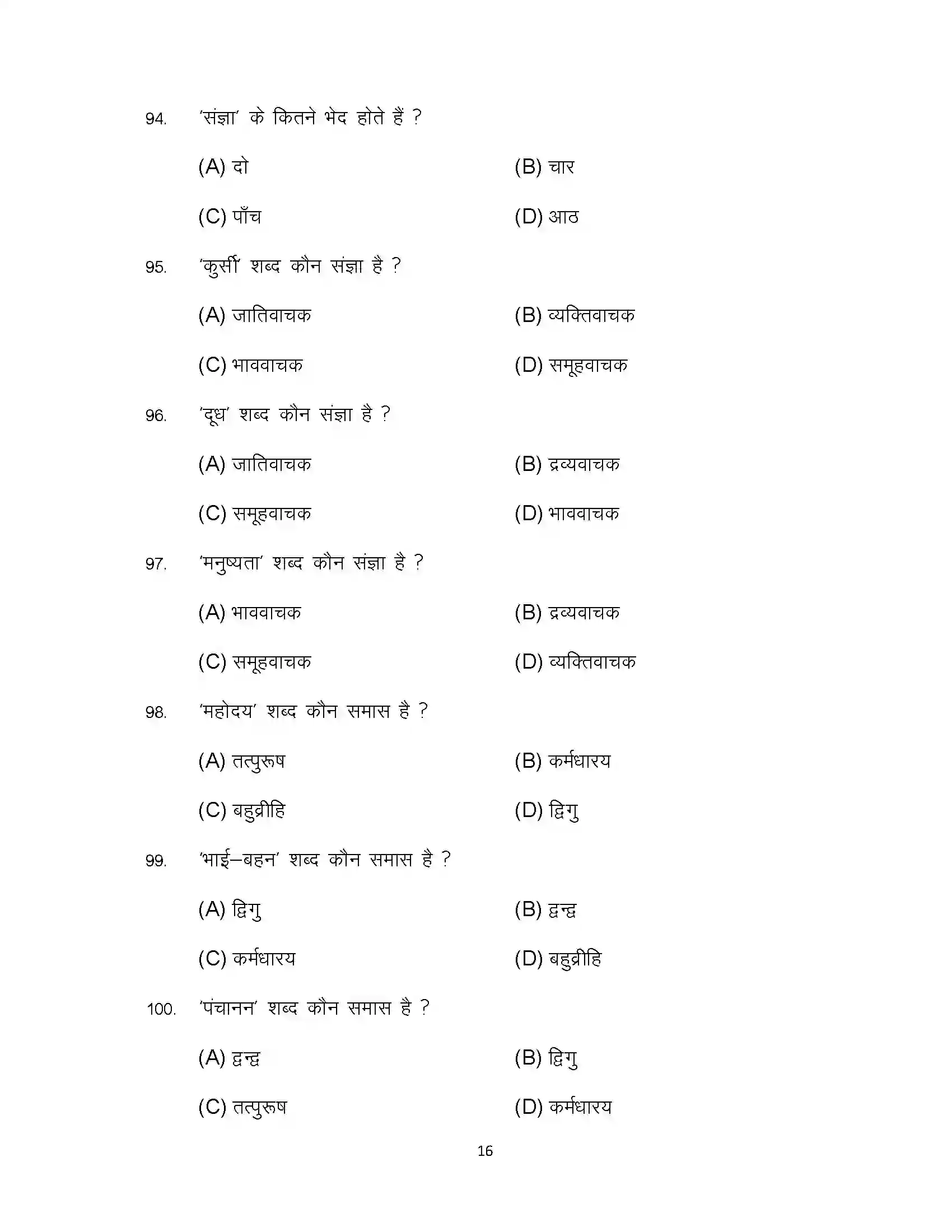 Bihar Board Class 12th 2023 Hindi Sample Paper 16