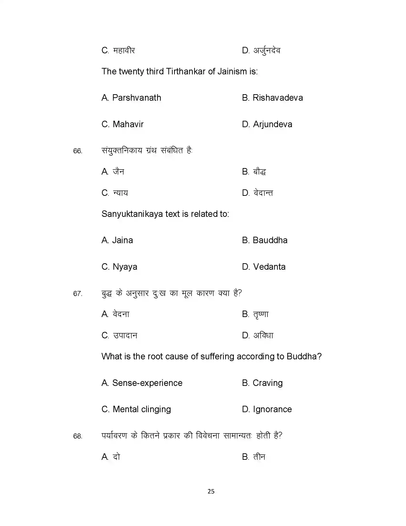 Bihar Board Class 12th 2021 Philosophy Sample Paper 25