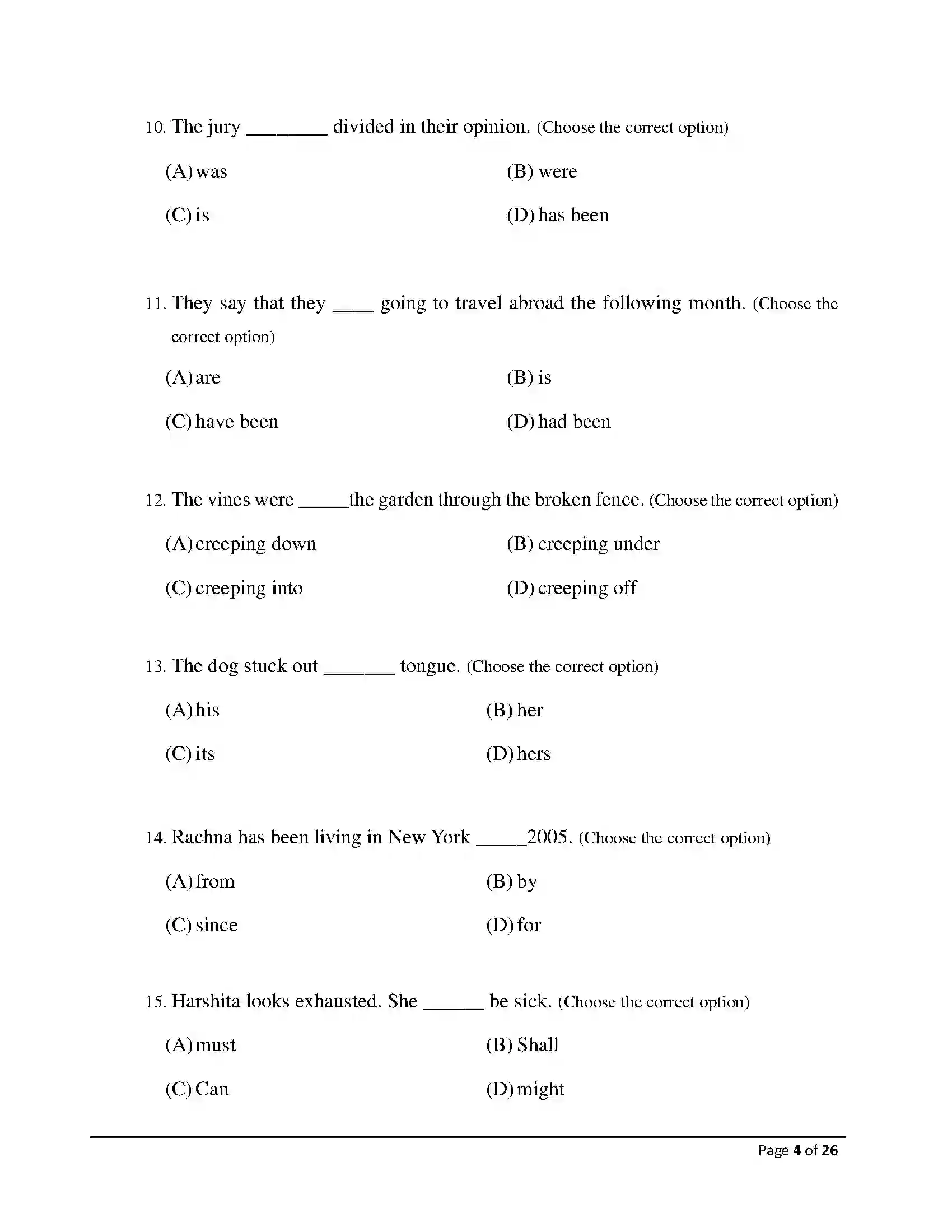 Bihar Board Class 12th 2026 English Sample Paper 4