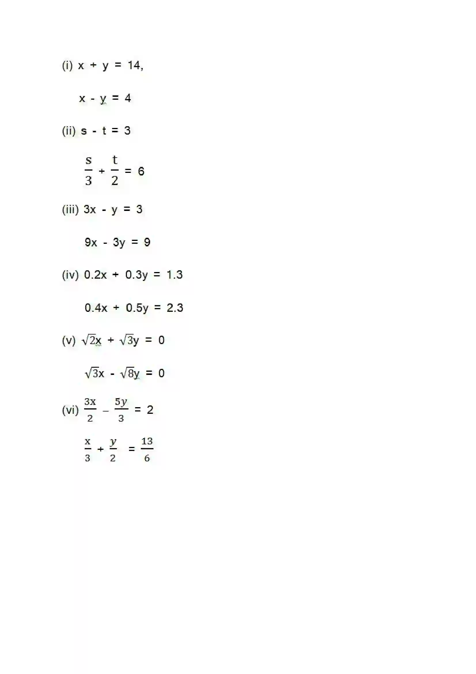 Bihar Board Class 10th Maths (गणित) Chapter 3 (दो चार वाले रैखिक समीकरण युग्म) Solution 27