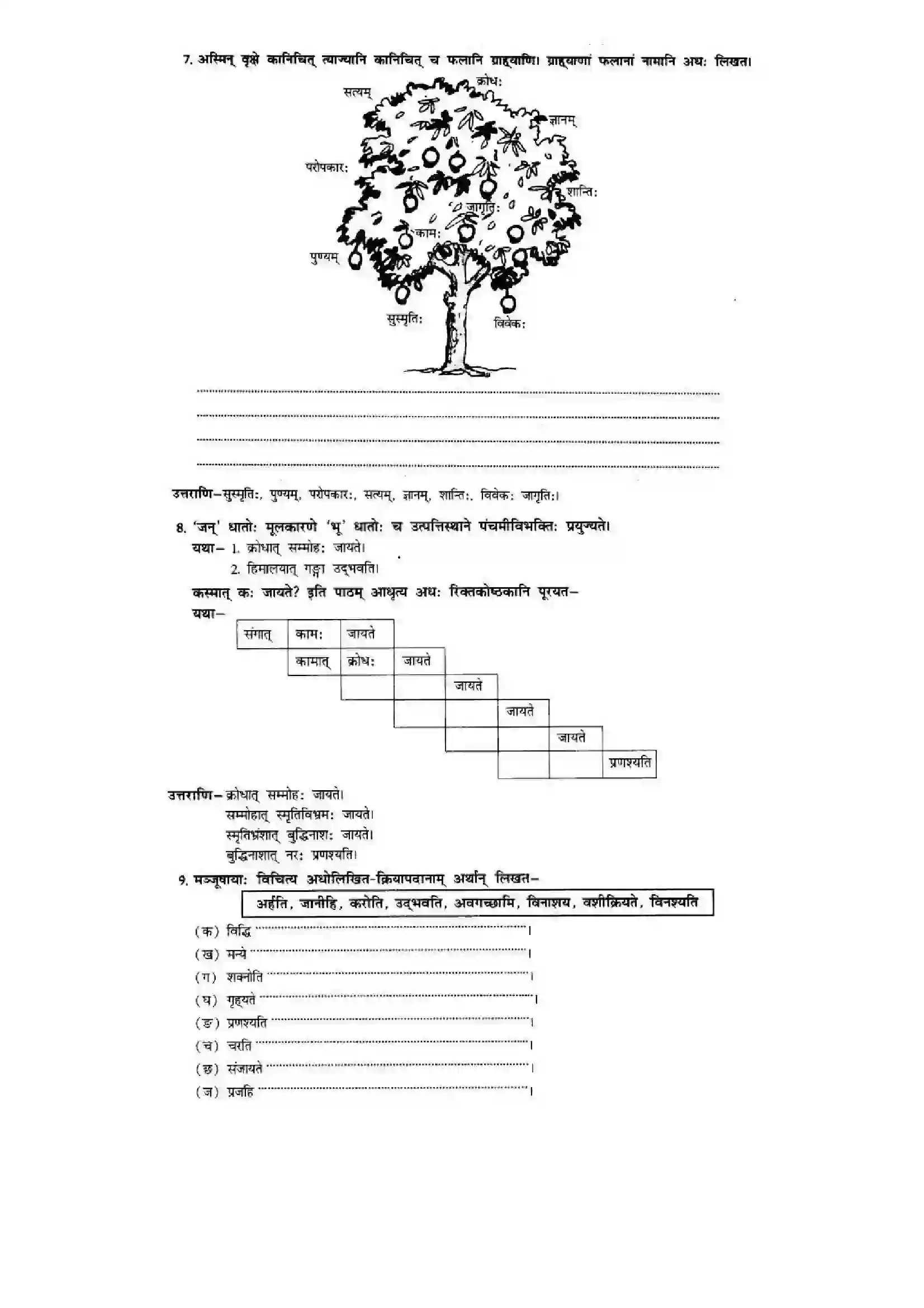 Bihar Board Class 10th Sanskrit (NCERT Sanskrit) Chapter 5) Solution 13