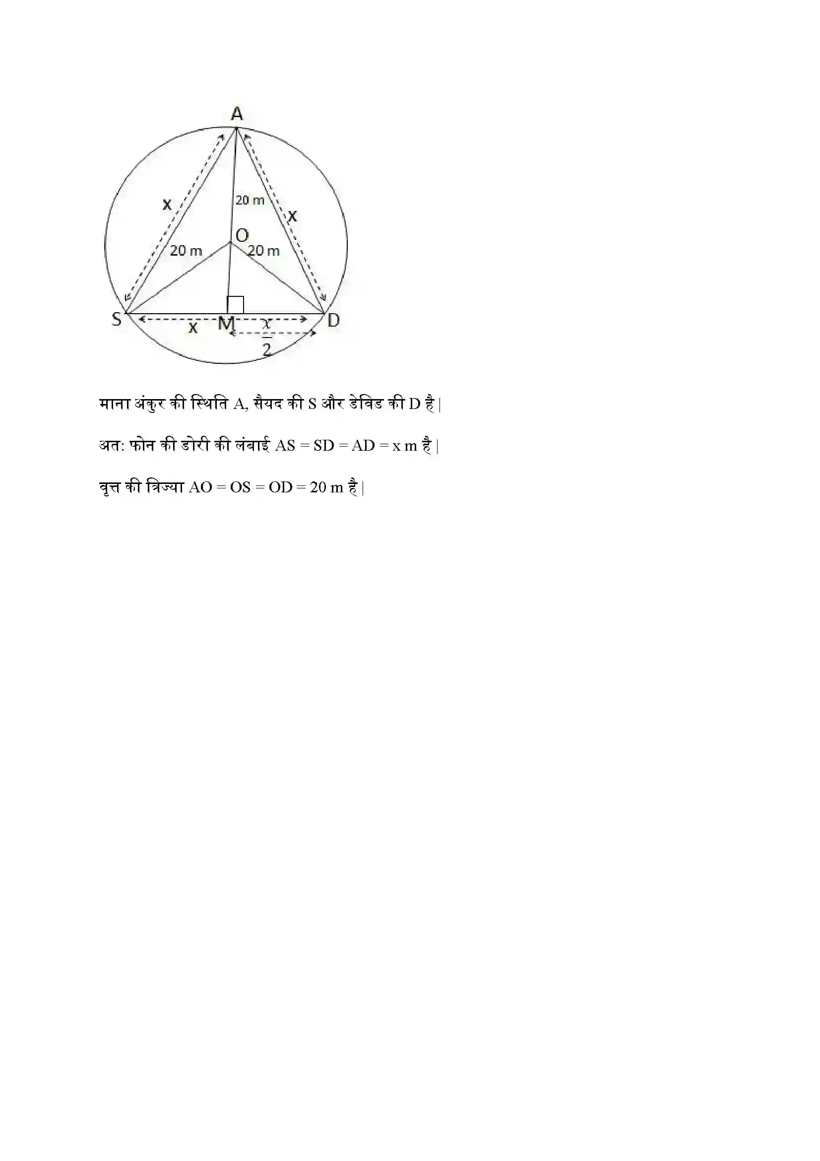 Bihar Board Class 9th Maths (गणित) Chapter 10 (वृत्त) Solution 14