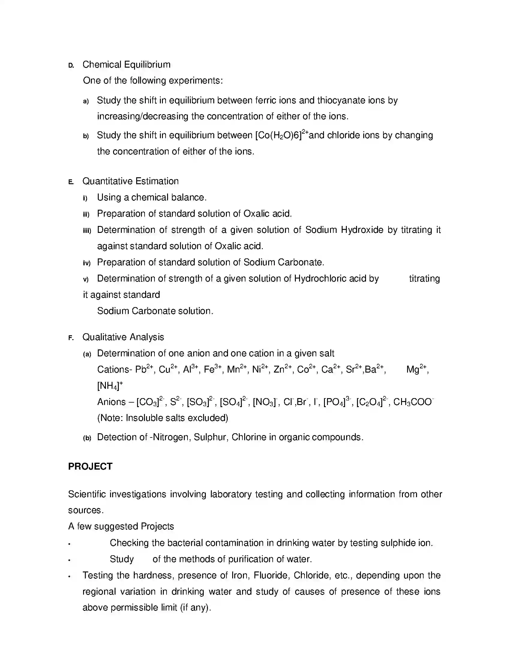 Bihar Board Class 12th 2020 Chemistry Syllabus 8