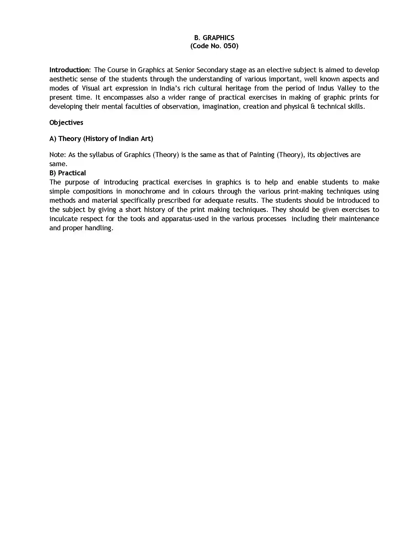 Bihar Board Class 12th 2020 Fine Arts Syllabus 16
