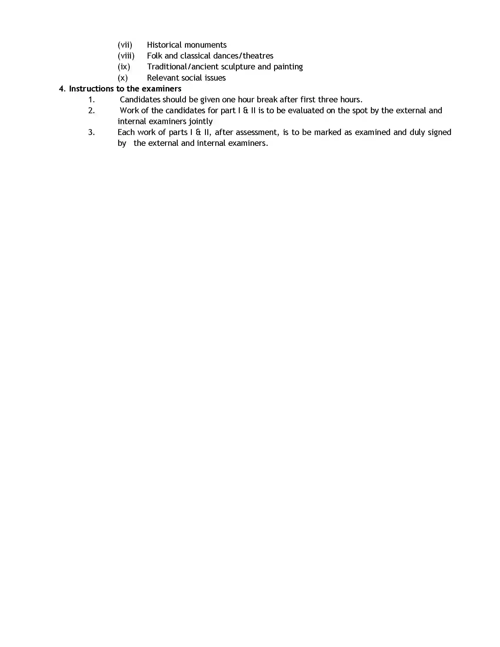 Bihar Board Class 12th 2020 Fine Arts Syllabus 20