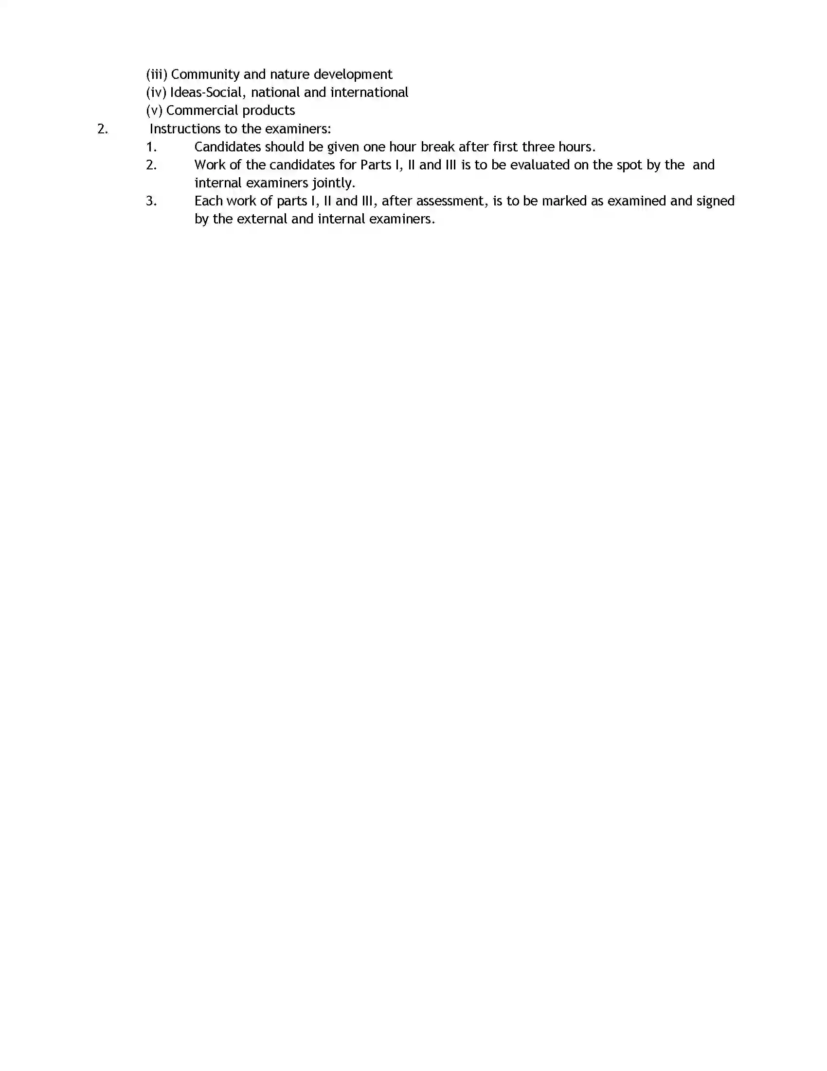 Bihar Board Class 12th 2020 Fine Arts Syllabus 30