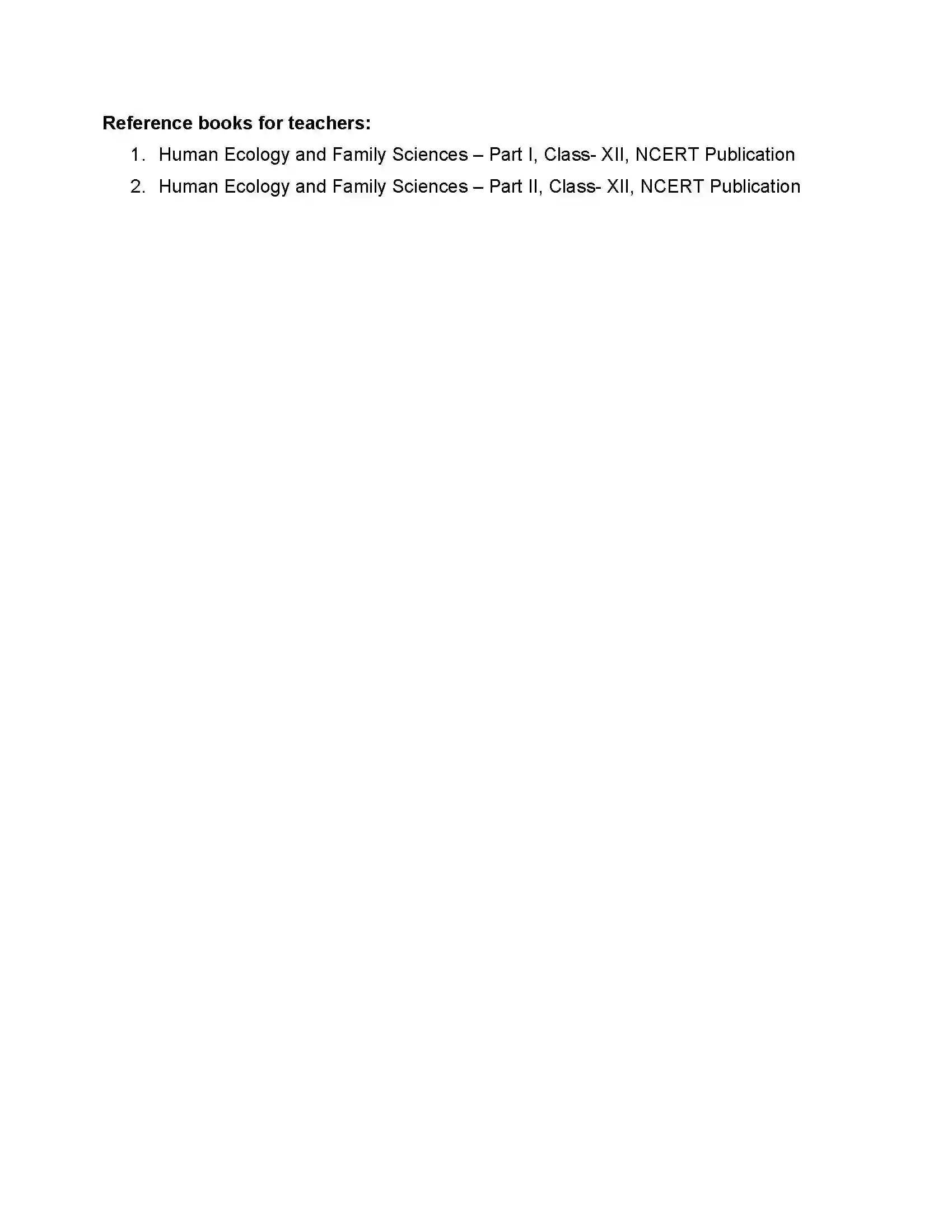 Bihar Board Class 12th 2020 Home Science Syllabus 13