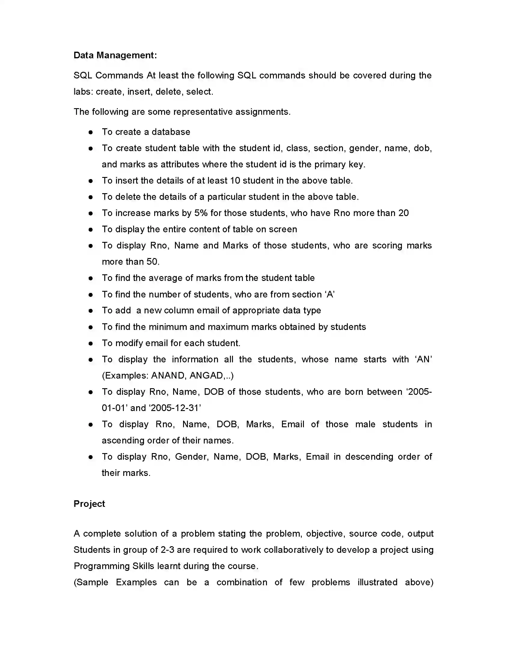 Bihar Board Class 12th 2020 Informatics Practices new XI Syllabus 5
