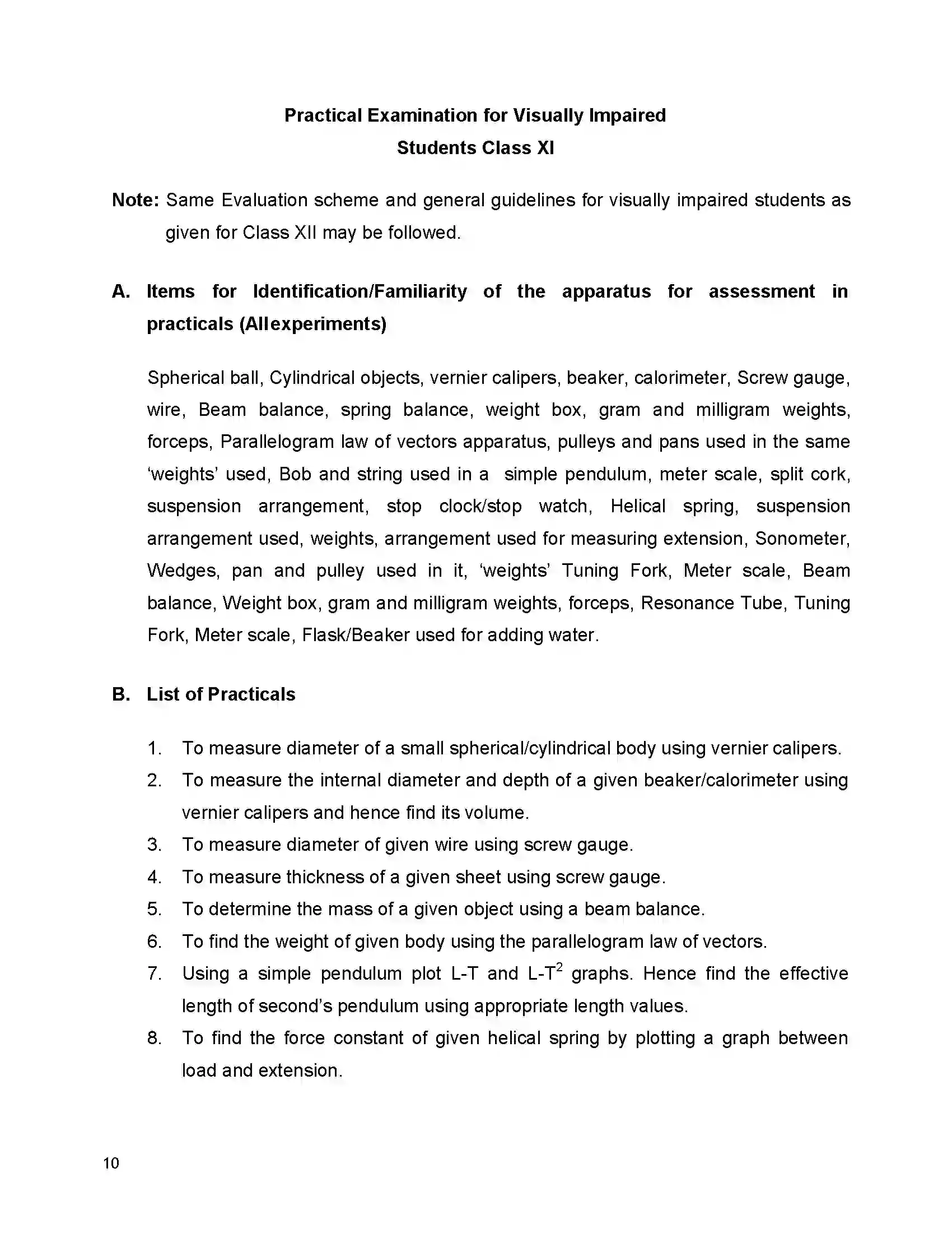 Bihar Board Class 12th 2020 Physics Syllabus 10