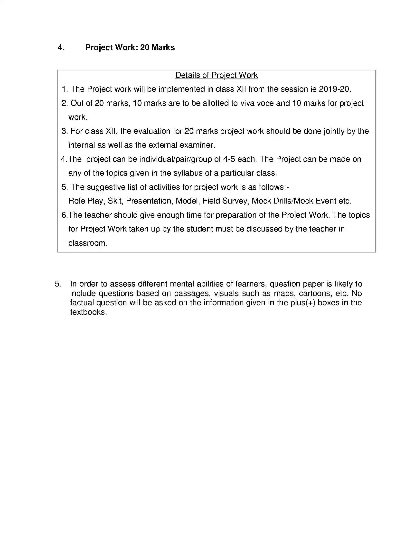 Bihar Board Class 12th 2020 Political Science Syllabus 14